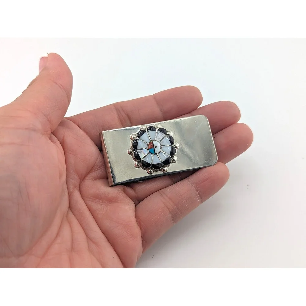 Handmade Sterling Silver Money‎ Clip Genuine Native American Jewelry ***